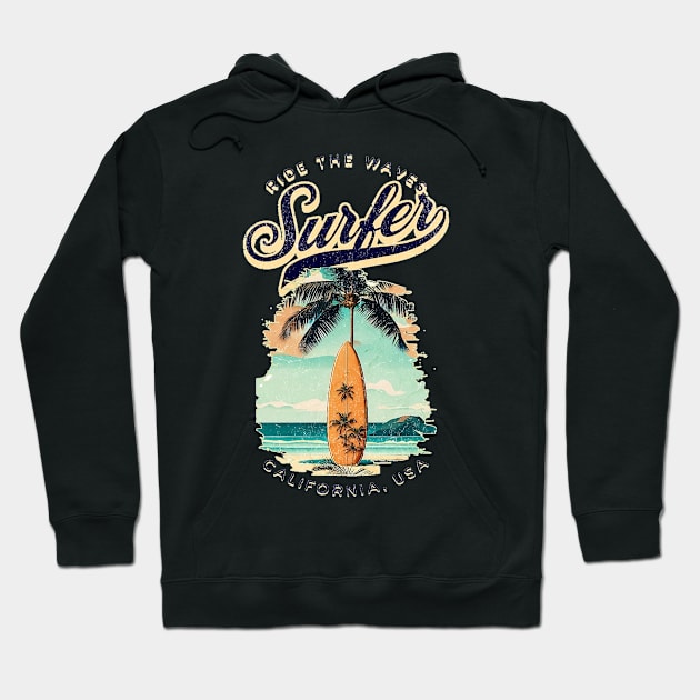 Out For Summer, Hello Summer Funny Surfer Riding Surf Surfing Lover Gifts Hoodie by Customo